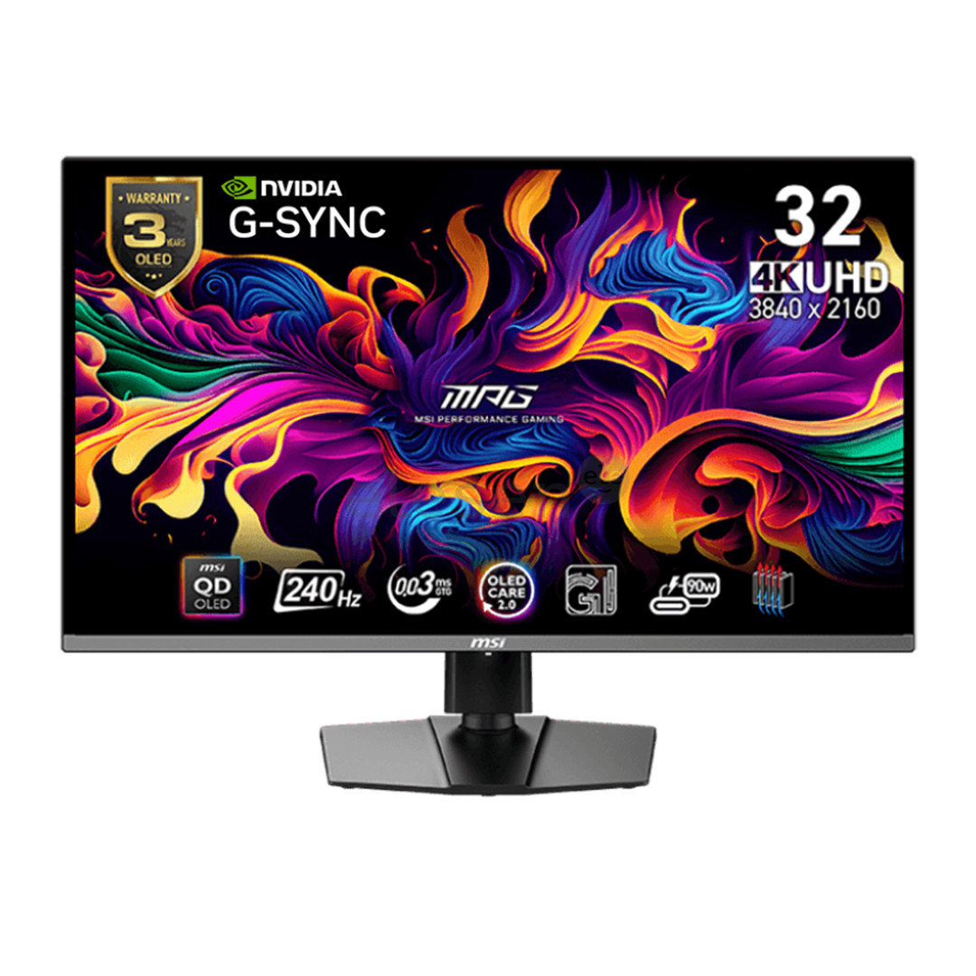 MSI MPG 321URX, 32'', 4K UHD, QD-OLED, 240 Hz, USB-C, black - Monitor