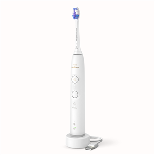 Philips Sonicare Series 6100, baltas - Elektrinis dantų šepetėlis HX7400/01