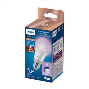 Philips WIZ Full Color Smart LED Bulb, E27, balta - Išmanioji lemputė