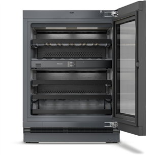 Miele, 32 buteliai, aukštis 82 cm, juodas - Įmontuojamas vyno šaldytuvas