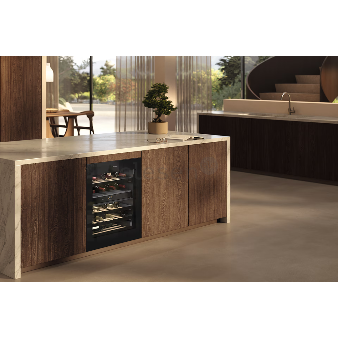 Miele, 32 buteliai, aukštis 82 cm, juodas - Įmontuojamas vyno šaldytuvas
