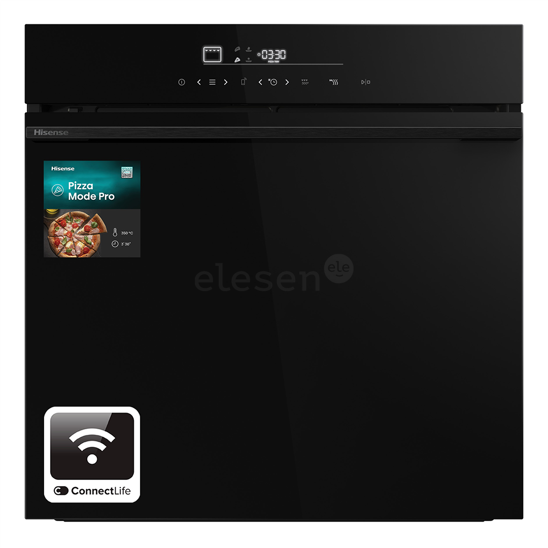 Hisense, 77 л, пиролитическая очистка, черный - Интегрируемый духовой шкаф