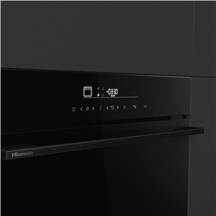 Hisense, 77 л, пиролитическая очистка, черный - Интегрируемый духовой шкаф
