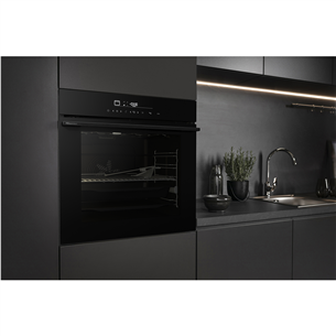 Hisense, 77 л, пиролитическая очистка, черный - Интегрируемый духовой шкаф