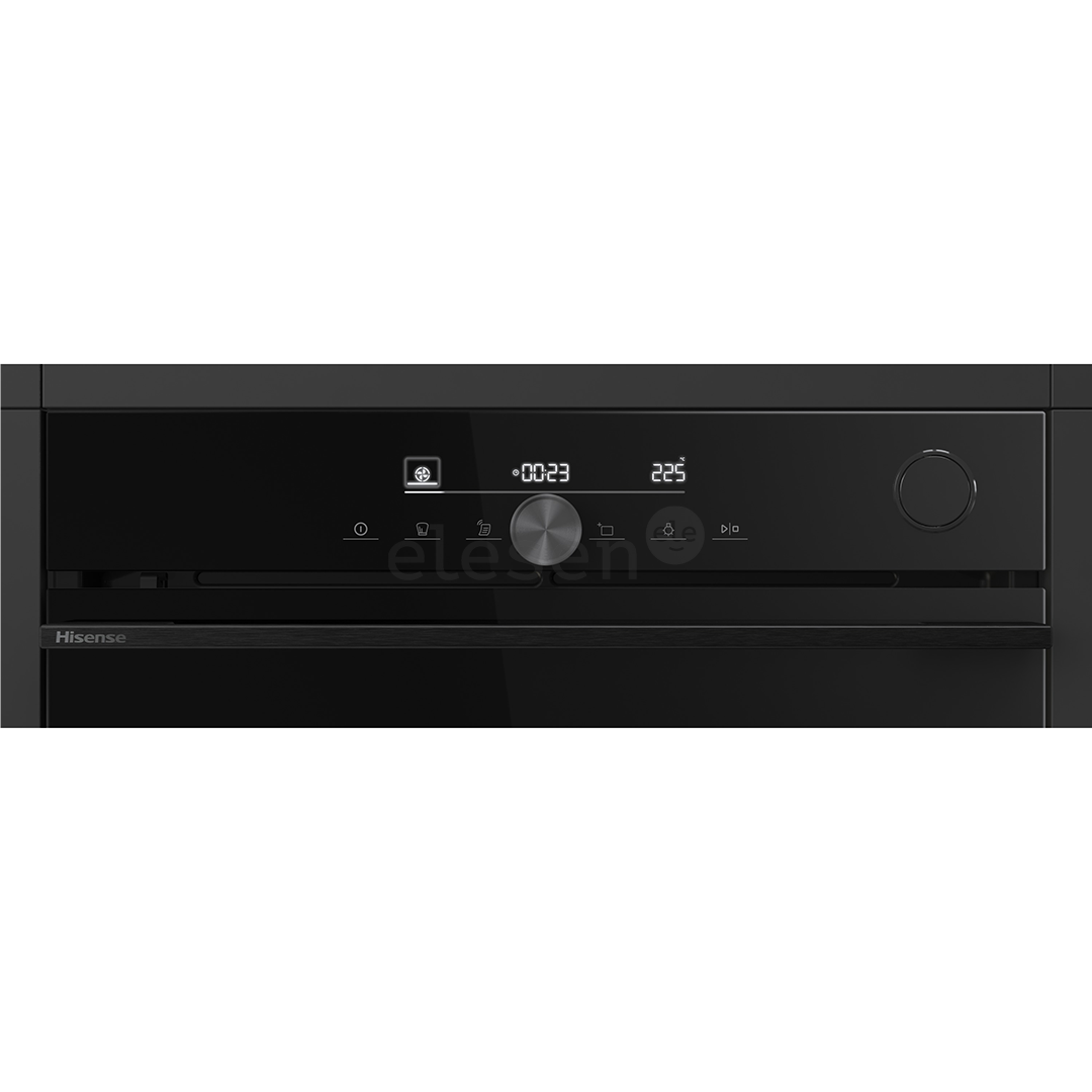 Hisense, 77 л, пиролитическая очистка, черный - Интегрируемый духовой шкаф