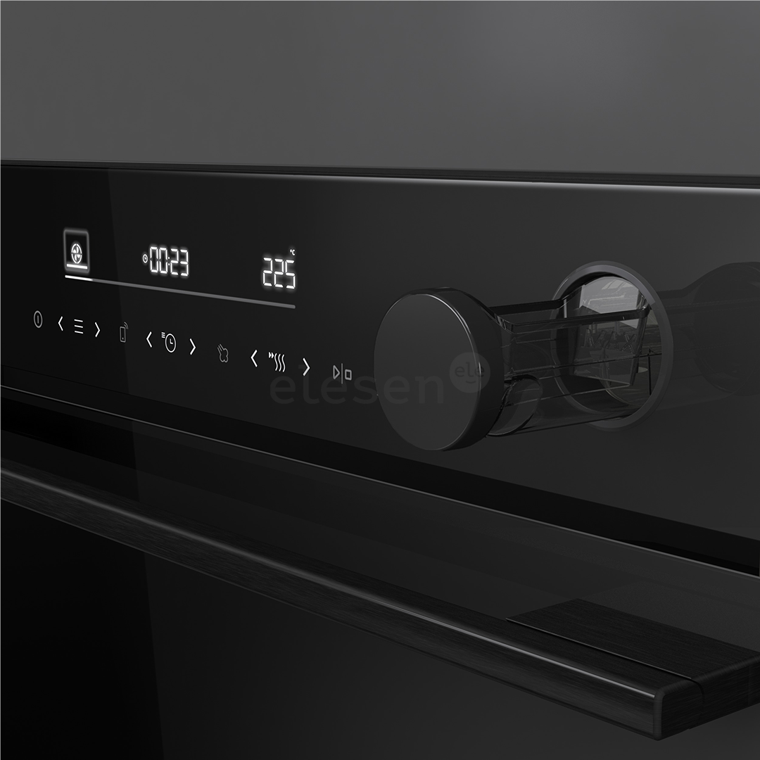 Hisense, 77 л, пиролитическая очистка, черный - Интегрируемый духовой шкаф