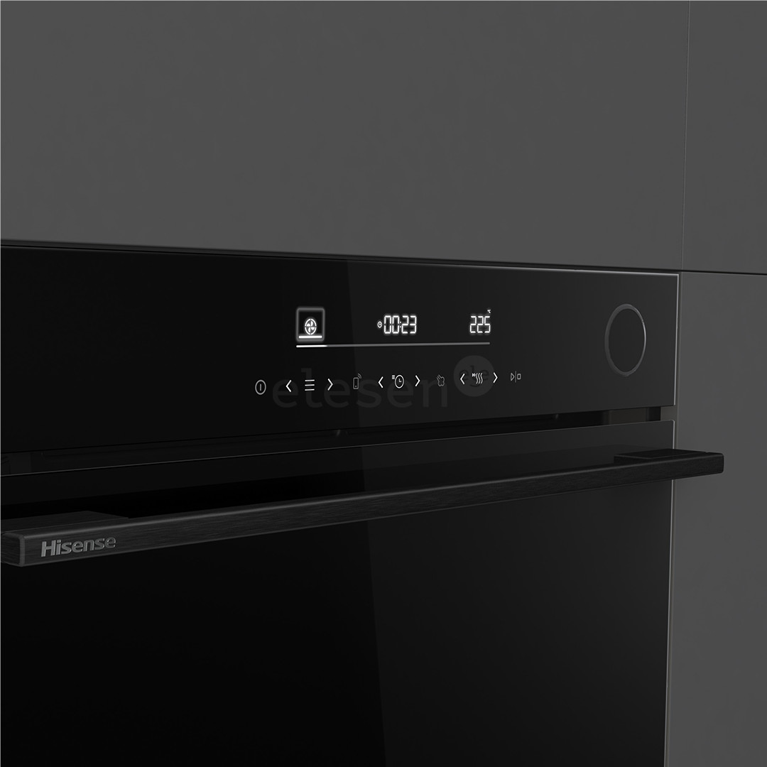 Hisense, 77 L, pirolizė, juoda - Įmontuojama orkaitė