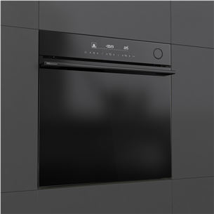 Hisense, 77 л, пиролитическая очистка, черный - Интегрируемый духовой шкаф