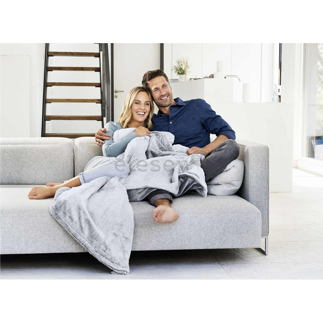 Beurer HD 75 Cosy Nordic, 180x130 cm, pilka - Šildoma antklodė