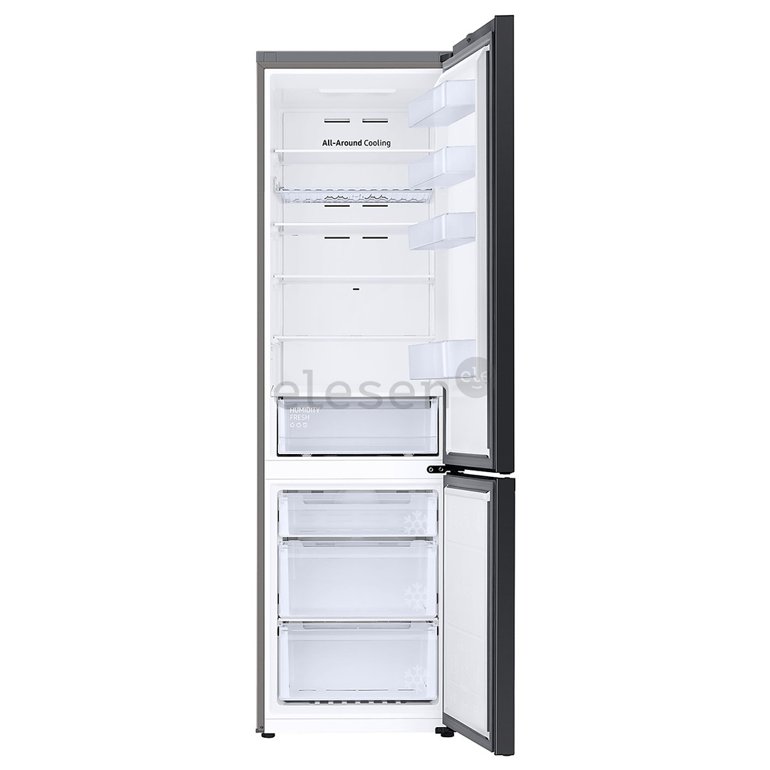 Samsung BeSpoke, aukštis 203 cm, 390 L, juodas - Šaldytuvas