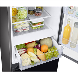 Samsung BeSpoke, aukštis 203 cm, 390 L, juodas - Šaldytuvas