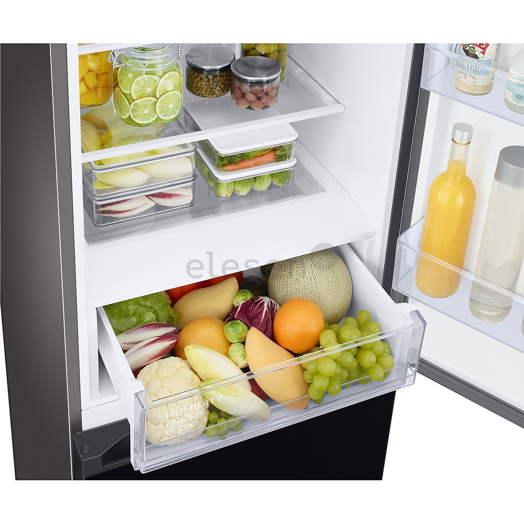 Samsung BeSpoke, aukštis 203 cm, 390 L, juodas - Šaldytuvas