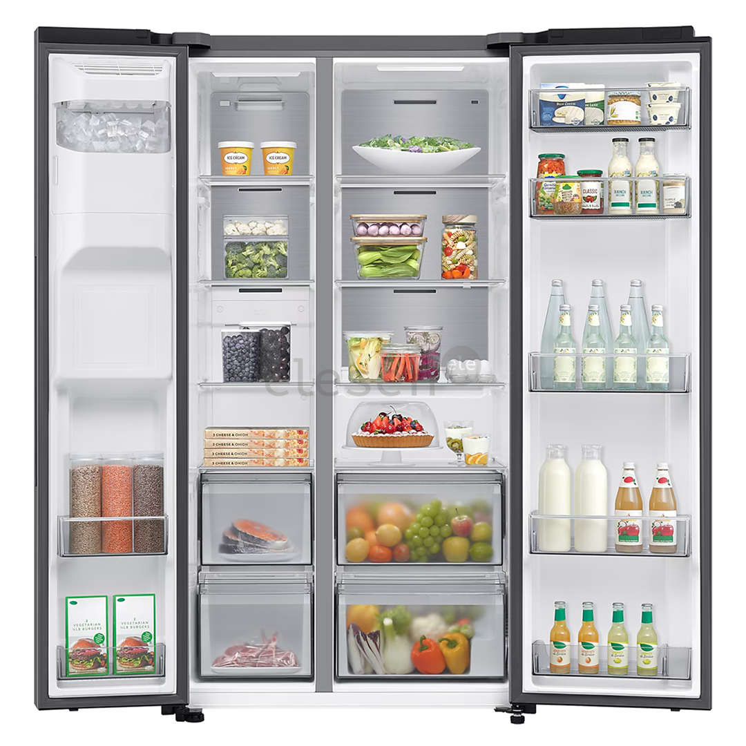 Samsung Bespoke AI, NoFrost, 640 L, aukštis 179 cm, sidabro spalvos - SBS Šaldytuvas