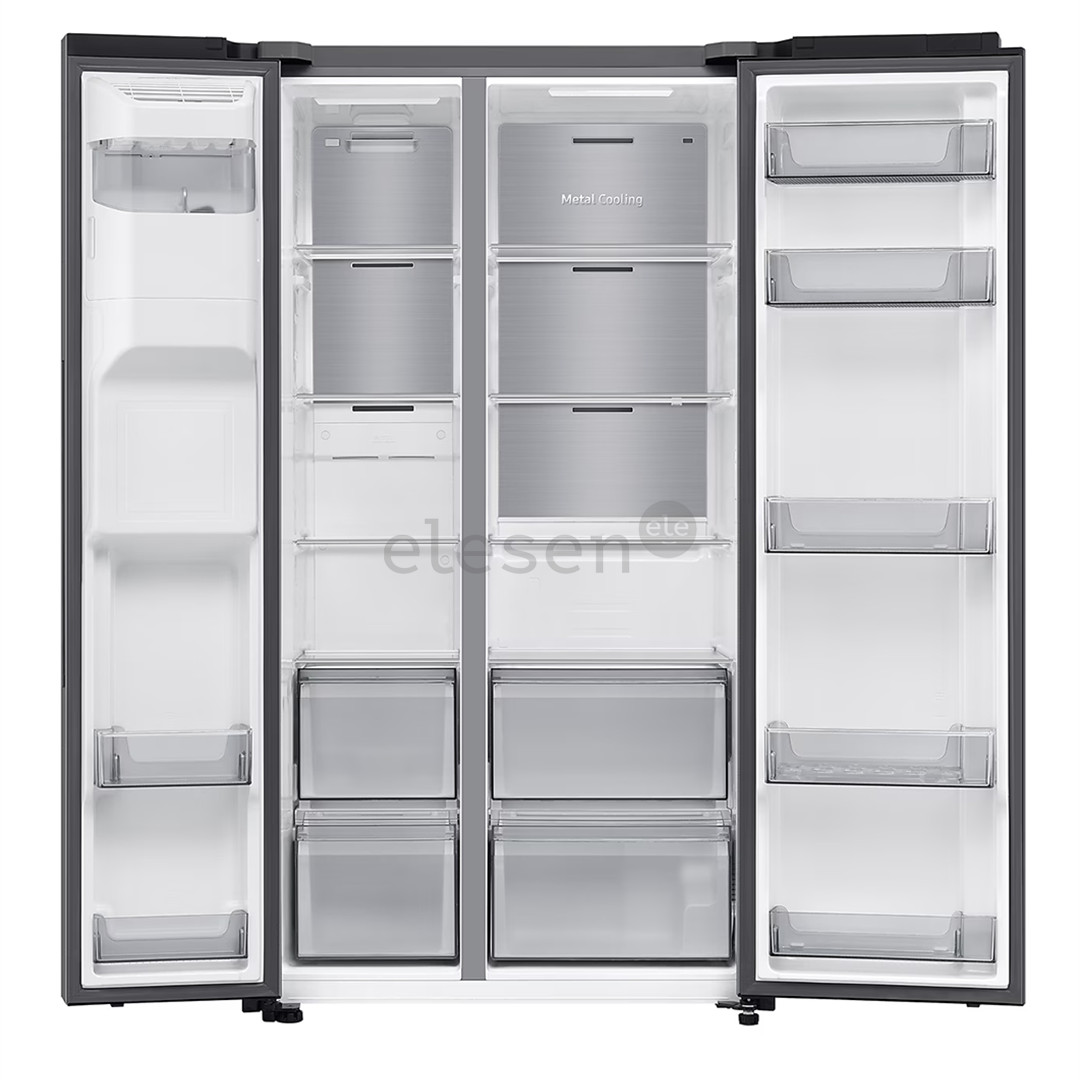 Samsung Bespoke AI, NoFrost, 640 L, aukštis 179 cm, sidabro spalvos - SBS Šaldytuvas