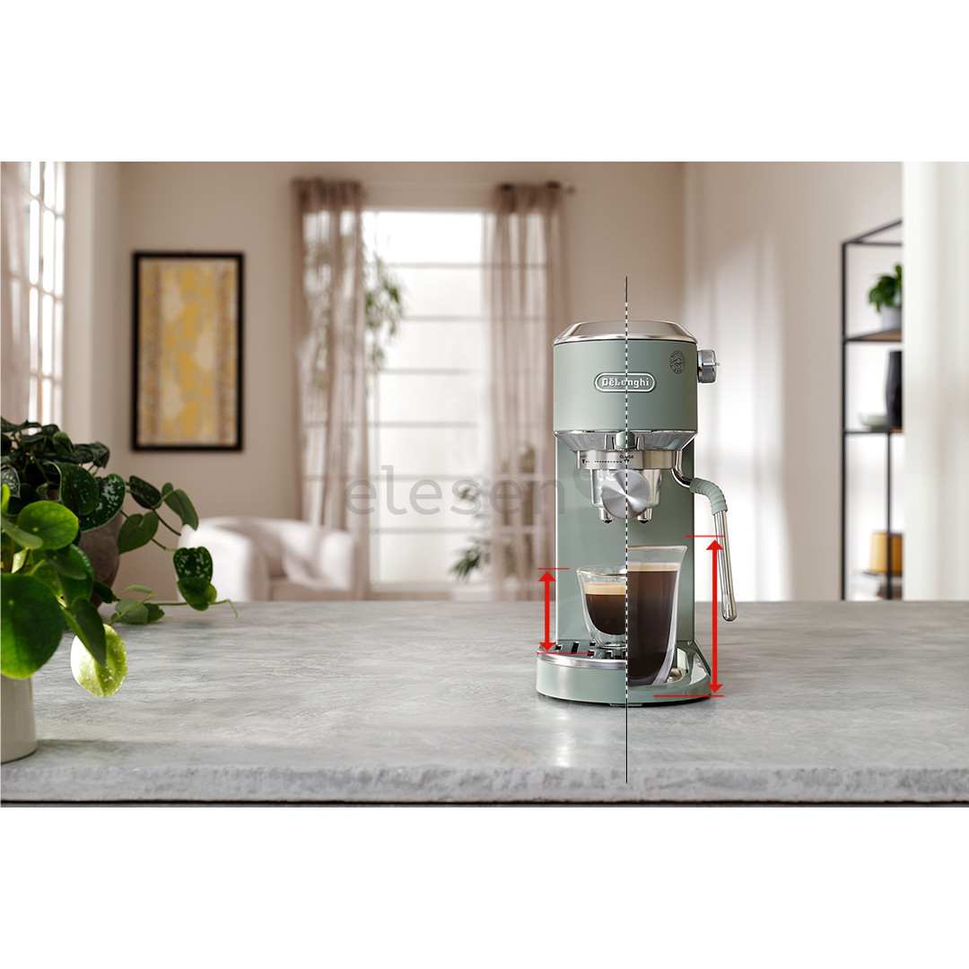 DeLonghi Dedica Duo, žalias - Rankinis kavos aparatas
