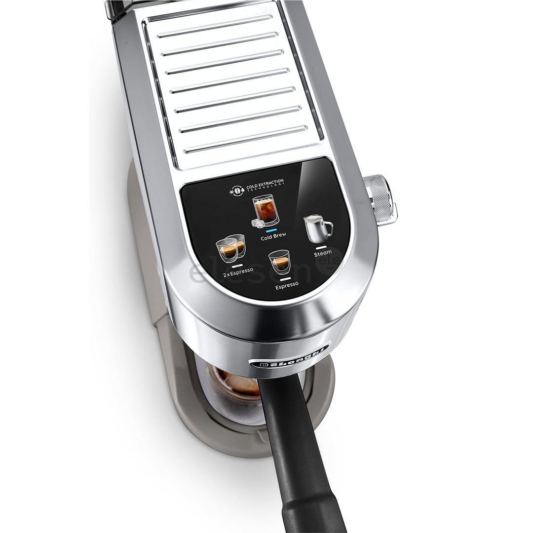 DeLonghi Dedica Duo, sidabro spalvos - Rankinis kavos aparatas