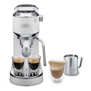 DeLonghi Dedica Duo, baltas - Rankinis kavos aparatas EC890.WI