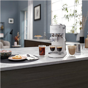 DeLonghi Dedica Duo, white - Manual espresso machine