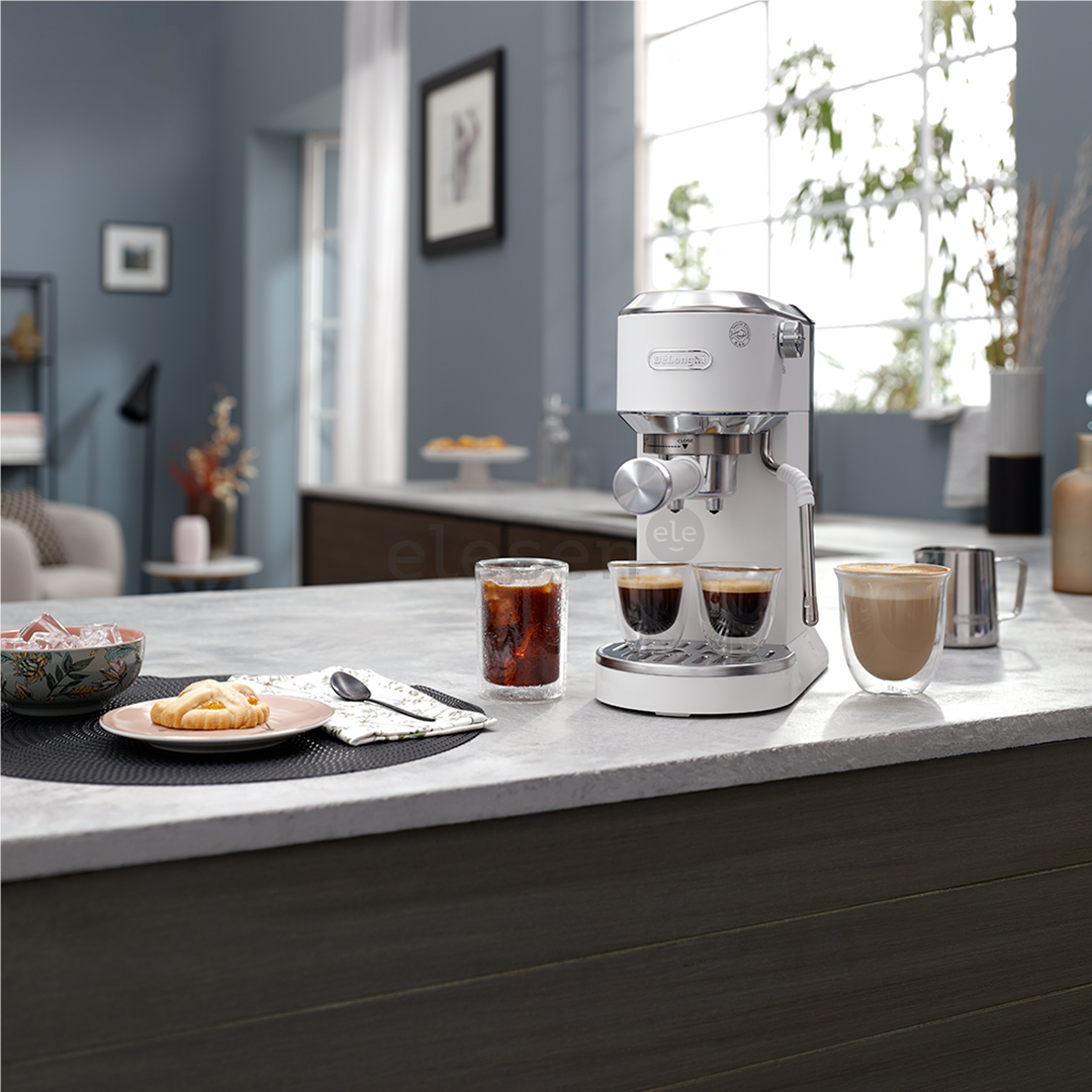 DeLonghi Dedica Duo, white - Manual espresso machine