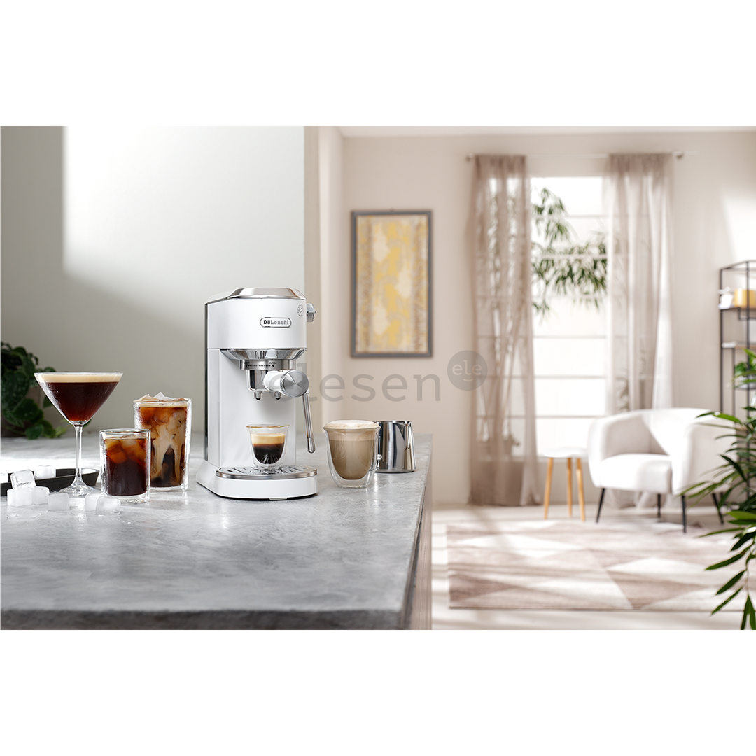 DeLonghi Dedica Duo, white - Manual espresso machine