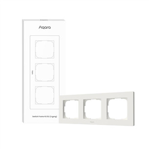 Aqara Switch Frame H2 EU, 3-gang, white - Switch frame FE-X02D-W