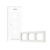 Aqara Switch Frame H2 EU, 3-gang, white - Switch frame