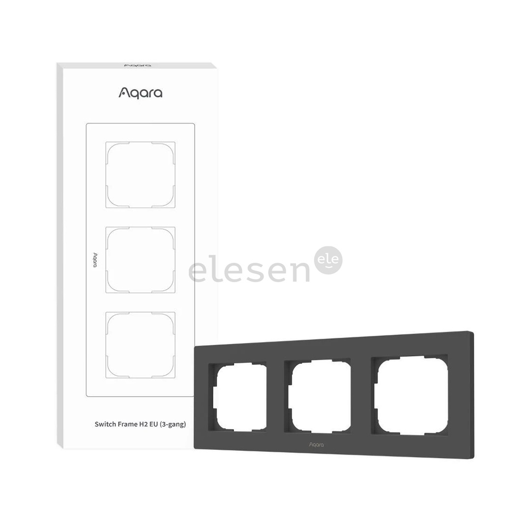 Aqara Switch Frame H2 EU, 3-gang, gray - Switch frame