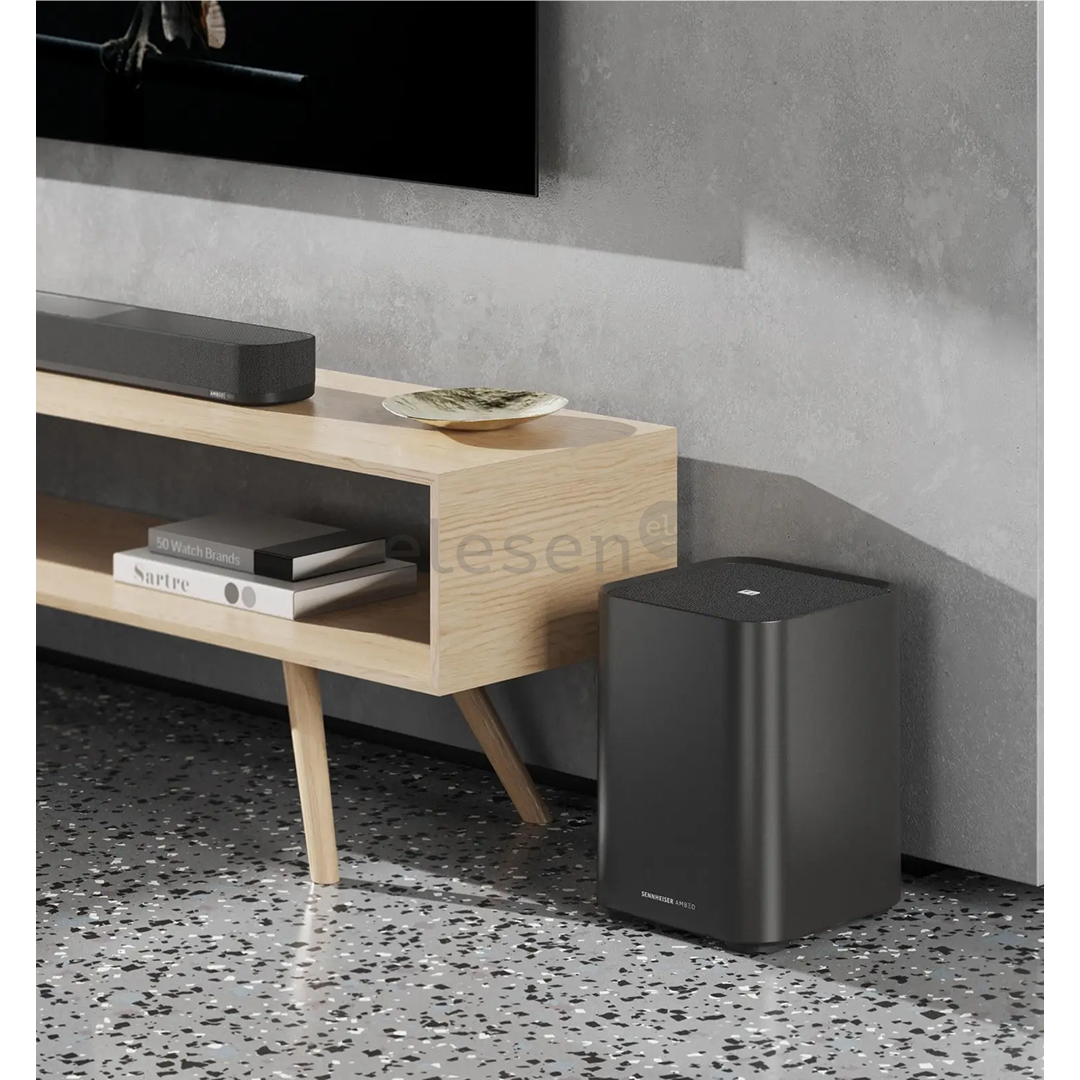 Sennheiser AMBEO, juodas - Belaidis žemųjų dažnių garsiakalbis