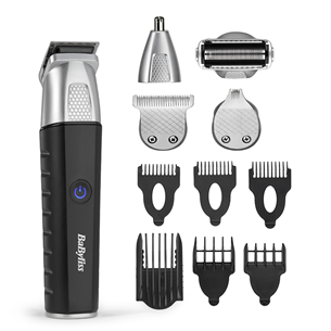 BaByliss Lithium Power 11-in-1, juodas/nerūdijančio plieno - Kūno skustuvas MT812E