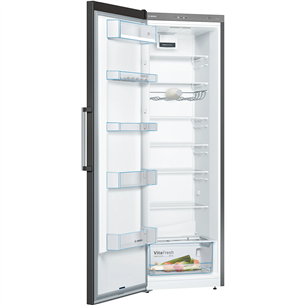 Bosch Series 4, aukštis 186 cm, 346 L, juodas - Šaldytuvas
