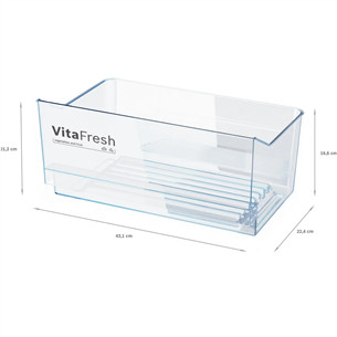 Bosch Series 4, aukštis 186 cm, 346 L, juodas - Šaldytuvas