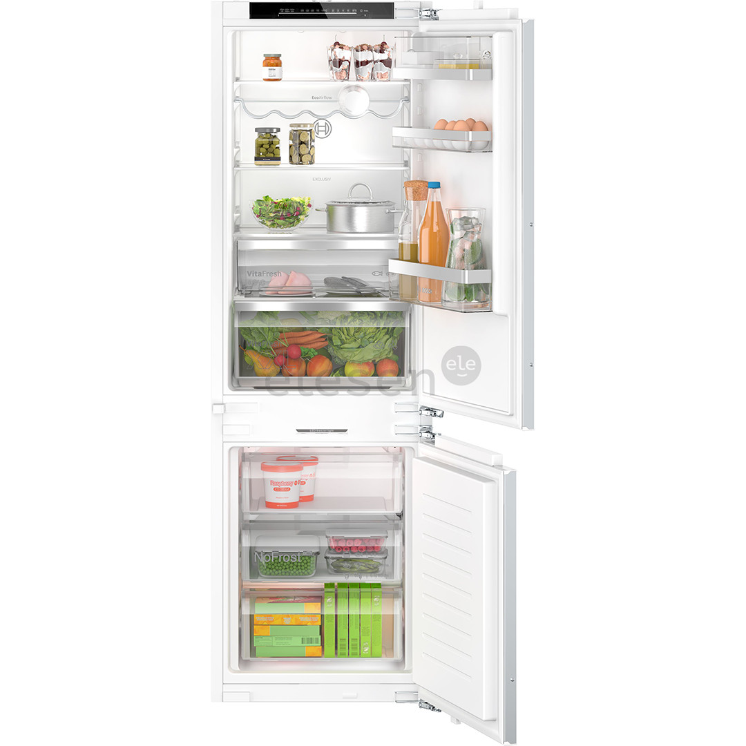 Bosch, Series 6, NoFrost, 260 L, aukštis 178 cm - Įmontuojamas šaldytuvas