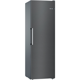 Bosch, Series 4, NoFrost, 242 L, aukštis 186 cm, juodas - Šaldiklis GSN36VXEP