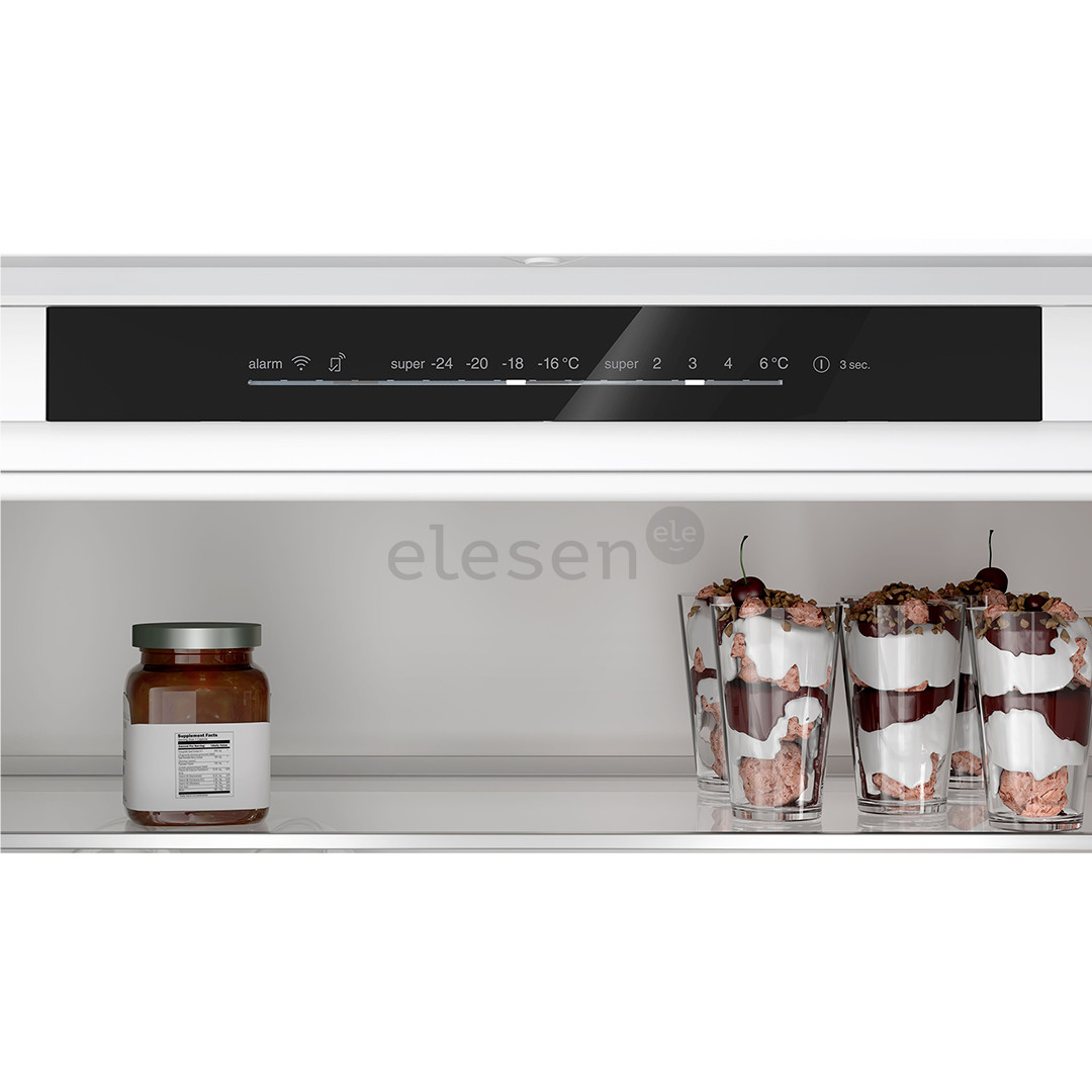 Bosch, Series 4, NoFrost, 383 L, aukštis 194 cm - Įmontuojamas šaldytuvas