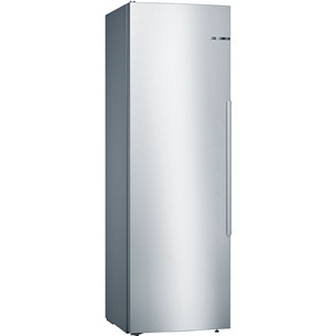 Bosch Series 8, No Frost, 309 L, aukštis 186 cm, nerūdijančio plieno - Šaldytuvas KSF36PIDP