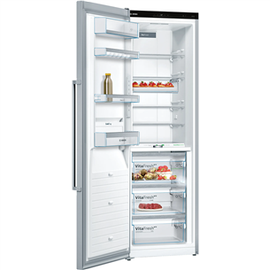 Bosch Series 8, No Frost, 309 L, aukštis 186 cm, nerūdijančio plieno - Šaldytuvas