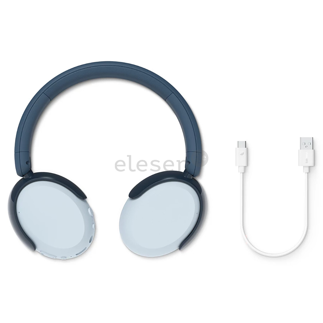 Philips TAK5500, активное шумоподавление, голубой - Беспроводные детские наушники