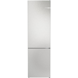 Bosch, Series 4, NoFrost, 363 L, aukštis 203 cm, nerūdijančio plieno - Šaldytuvas KGN392LDF