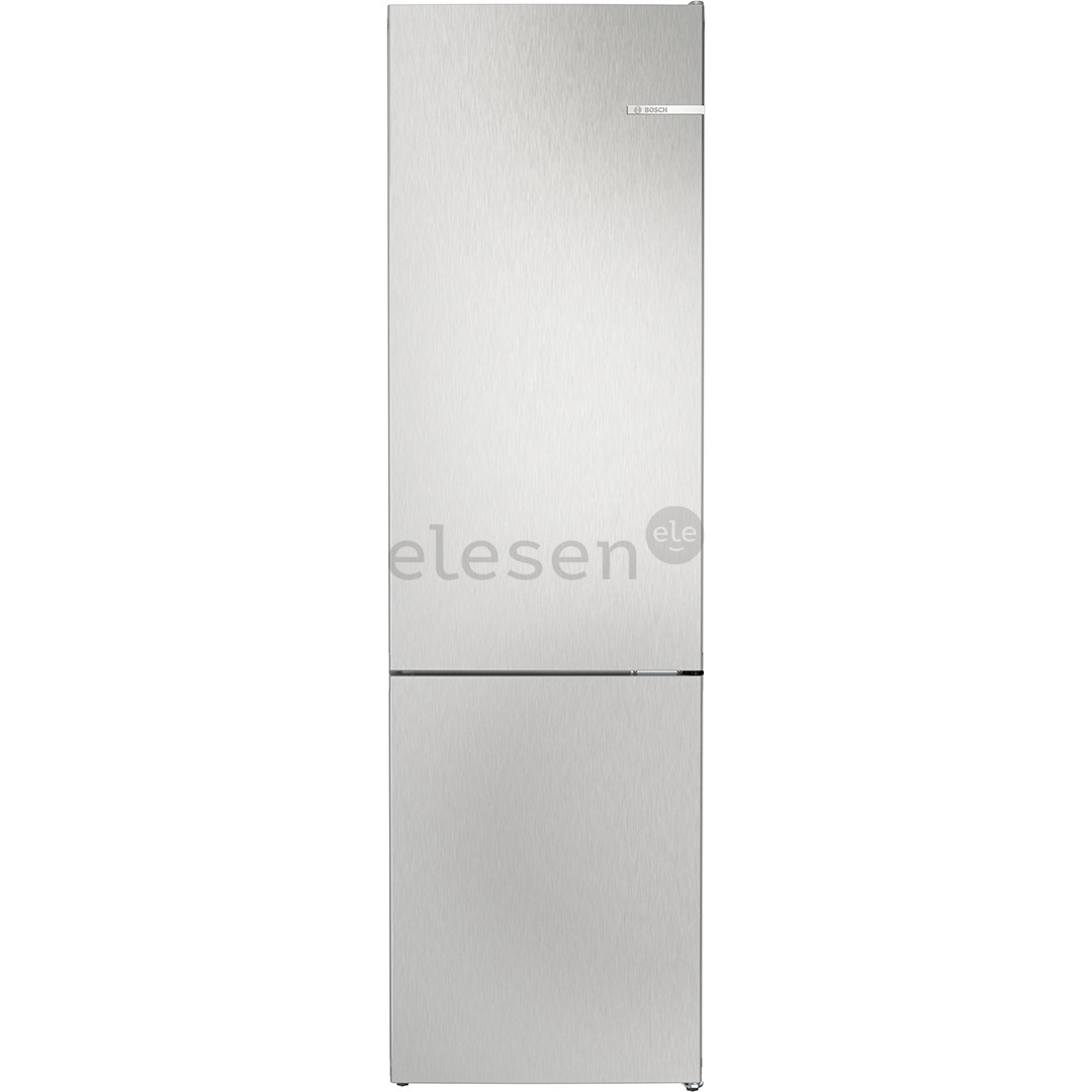 Bosch, Series 4, NoFrost, 363 L, aukštis 203 cm, nerūdijančio plieno - Šaldytuvas