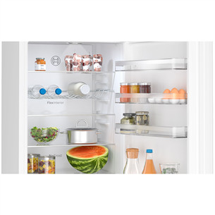 Bosch, Series 4, NoFrost, 363 L, aukštis 203 cm, baltas - Šaldytuvas