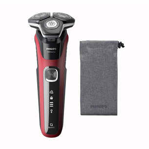 Philips Shaver Series 5000 Wet & Dry, red/black - Shaver S5883/10