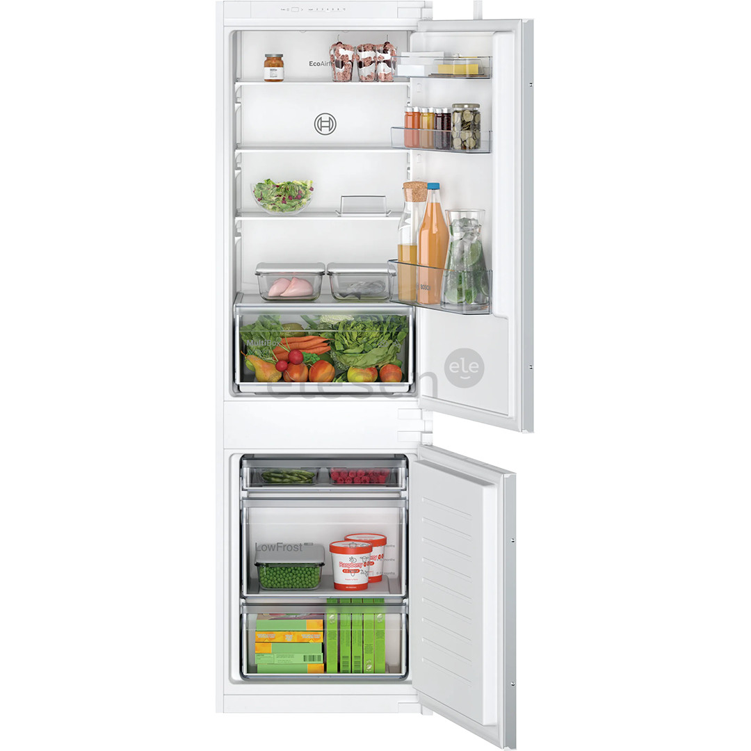 Bosch Series 2, 267 L, height 178 cm - Built-in refrigerator