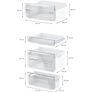 Bosch Series 2, 267 L, height 178 cm - Built-in refrigerator