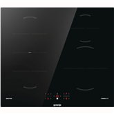 Gorenje, width 59,5 cm, frameless, black - Built-in induction hob