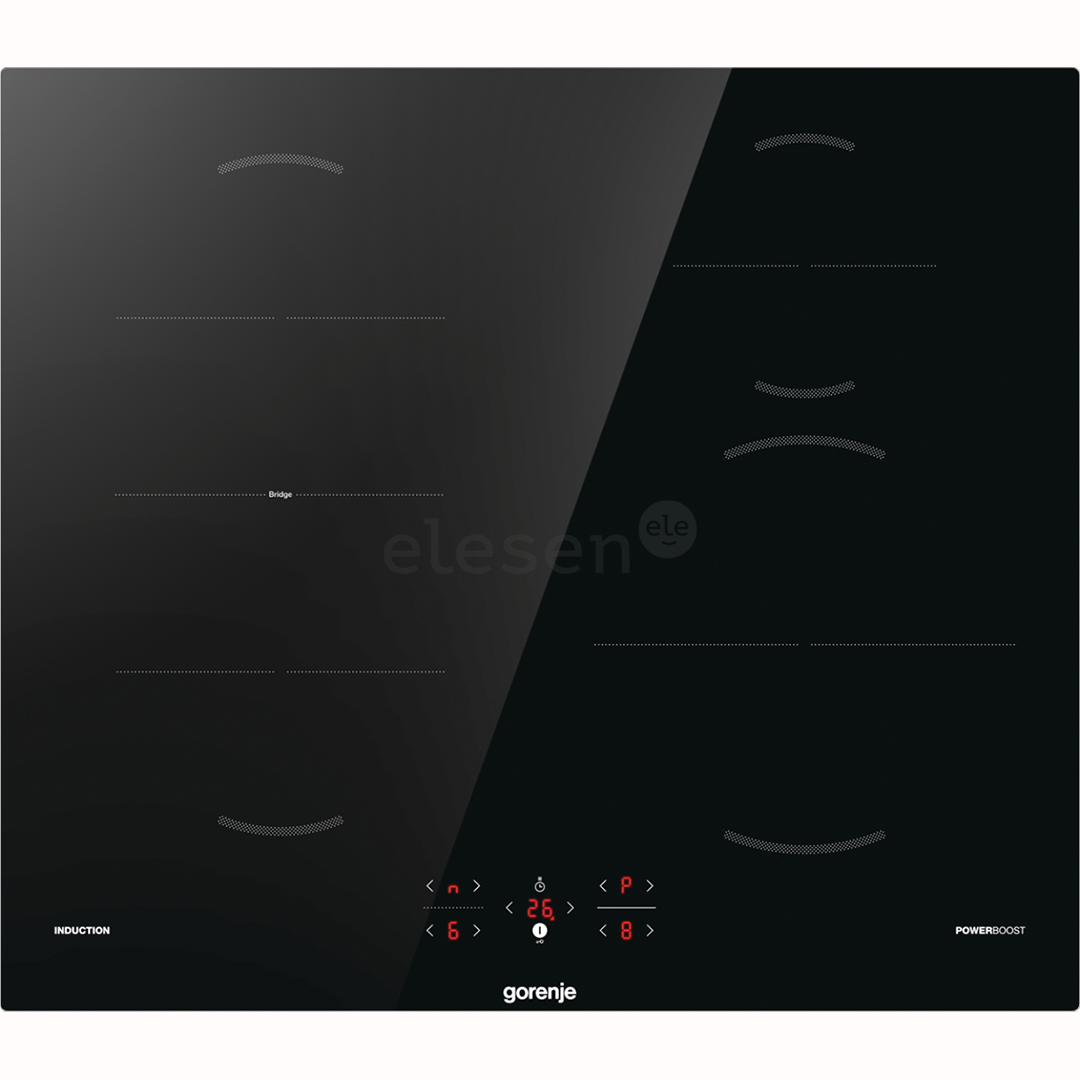 Gorenje, width 59,5 cm, frameless, black - Built-in induction hob
