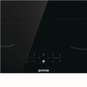Gorenje, plotis 59,5 cm, berėmė, juoda - Įmontuojama indukcinė kaitlentė