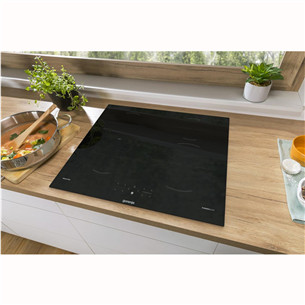 Gorenje, plotis 59,5 cm, berėmė, juoda - Įmontuojama indukcinė kaitlentė