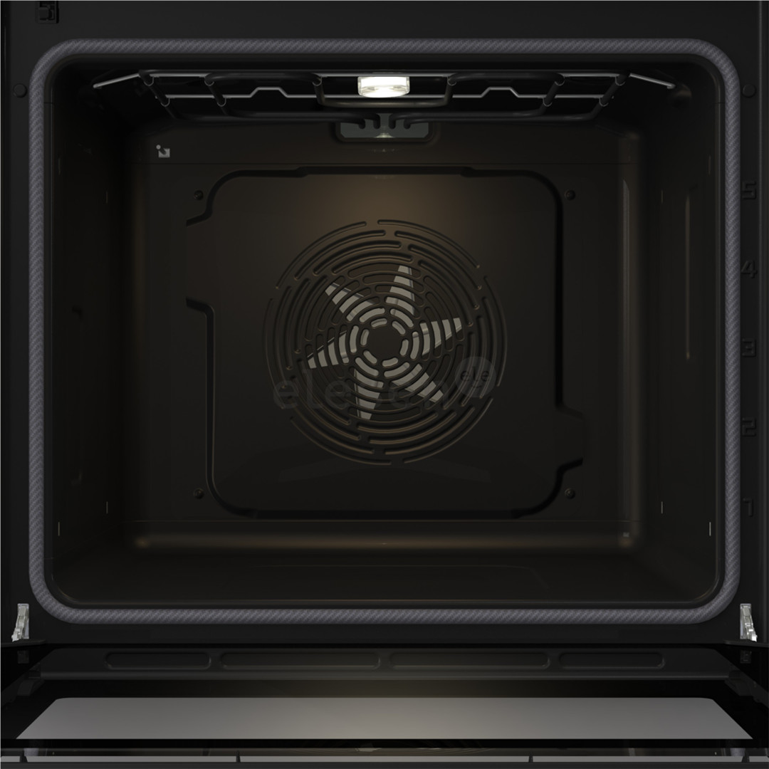 Gorenje, 77 L, pyrolytic cleaning, black - Built-in oven