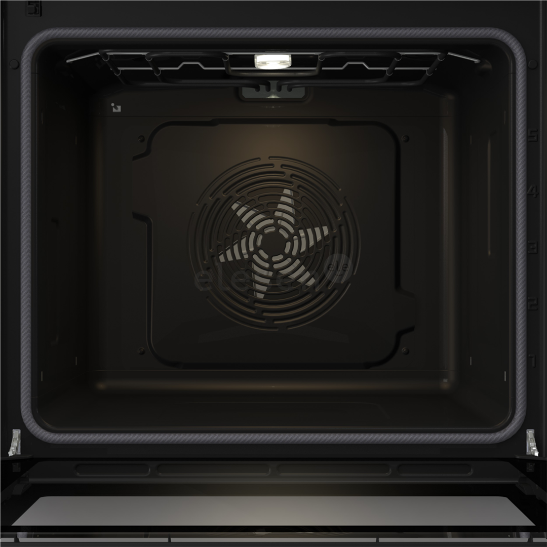 Gorenje, 77 L, pyrolytic cleaning, black - Built-in oven