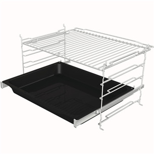 Gorenje, 77 L, pyrolytic cleaning, black - Built-in oven